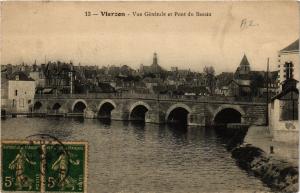 CPA VIERZON - Vue générale et Pont du Bassin (634802)