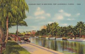 Florida Fort Lauderdale Pleasure Craft On New River