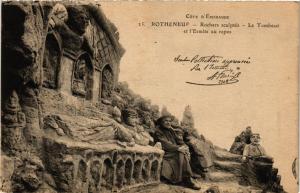 CPA ROTHÉNEUF - Rochers sculptés - Le Tombeau et l'Ermite au repos (298236)