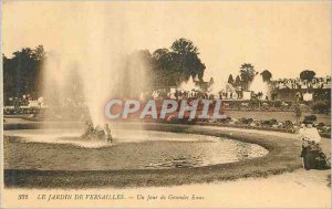 Old Postcard The Garden of Versailles A Day of Great Waters