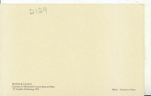 Occupation Postcard - Block & Tackle - Wales - Postcard Size - Ref 16988A