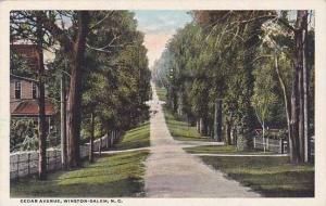 North Carolina Winston Salem Cedar Avenue