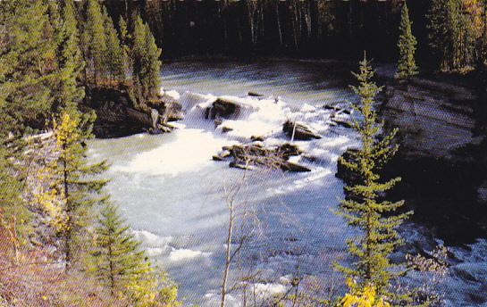 Canada Rear Guard Falls Fraser River Alberta