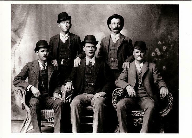 The Wild Bunch Butch Cassidy and the Sundance Kid in 1900 Modern Postcard