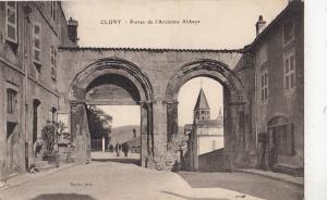 BF16406 portes de l ancienne abbaye  cluny france front/back image