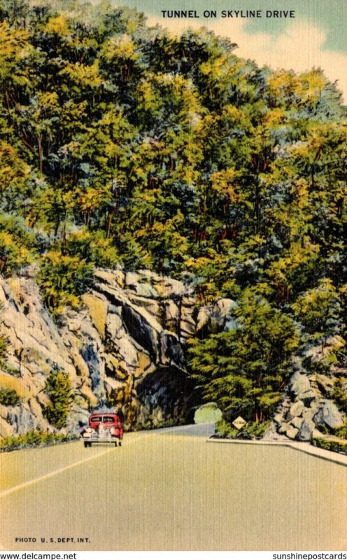 Virginia Shenandoah National Park Tunnel On Skyline Drive