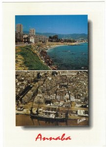 Algeria 2001 Unused Postcard Annaba General View Sea Mountains Ship Harbour Port