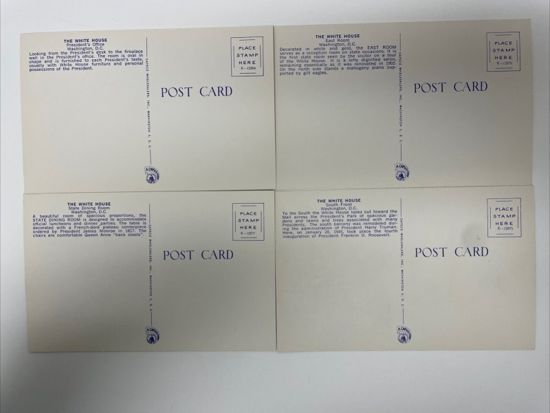 White House Washington D.C. Vintage Postcard Booklet - 16 Photos