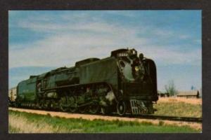 WY Union Pacific Railroad Train YODER WYOMING Postcard