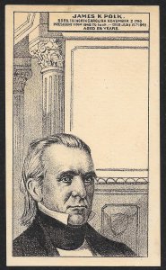 VICTORIAN TRADE CARDS (9) President Statistics Cards Lincoln Jefferson & Others