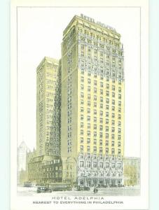 Unused 1920's ADELPHIA HOTEL Philadelphia Pennsylvania PA hr9980@