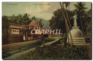 Old Postcard Kandy Ceylon Temple of the Holy Tooth