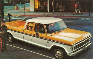 Automobile~Car ADVERTISING   1975 F250 RANGER XLT SUPERCAB TRUCK   Postcard