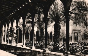 Vintage Postcard 1910's Iglesia De Santa Ana Church Significant Building RPPC