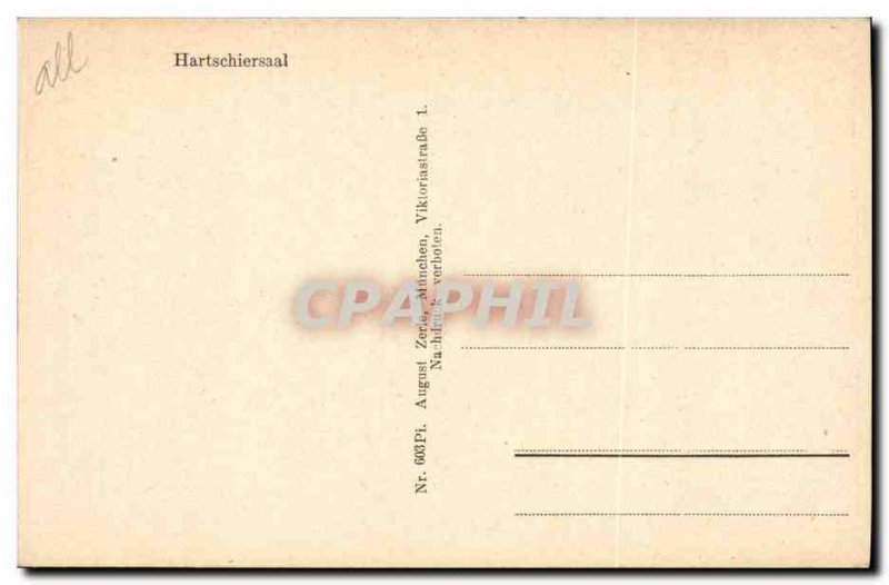 Old Postcard Hartschiersaal