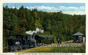 Mt Washington Cog Railway Train - White Mountains, New Hampshire NH  