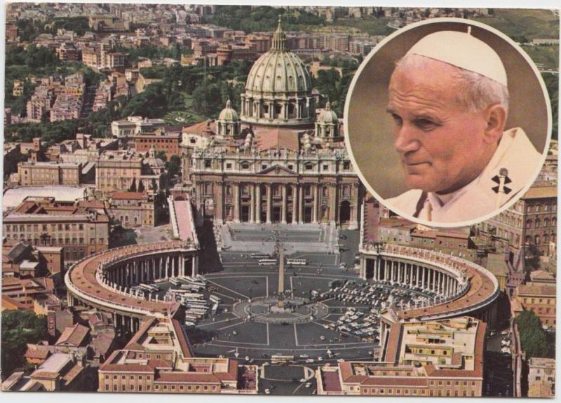 Pope John Paul II, San Pietro in Vaticano, Vatican, unused Postcard