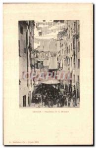 Postcard Old Di Genova Truogoli S Brigida