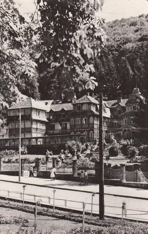 Romania postcard from `60s attractive butterfly stamp Sovata Clubul