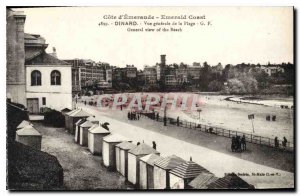 Old Postcard Emerald Coast Emerald Coast Dinard General view of the Beach Gen...