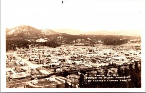 Real Photo Postcard Aerial Birds Eye View of Custer, South Dakota