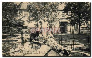 Old Postcard Paris Au Jardin des Plantes The meal of Sea Lions