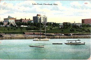 Postcard BOAT SCENE Cleveland Ohio OH AI3842