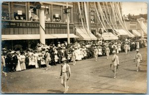 BOZEMAN MT STREET PARADE SCENE 1907 ANTIQUE REAL PHOTO POSTCARD RPPC