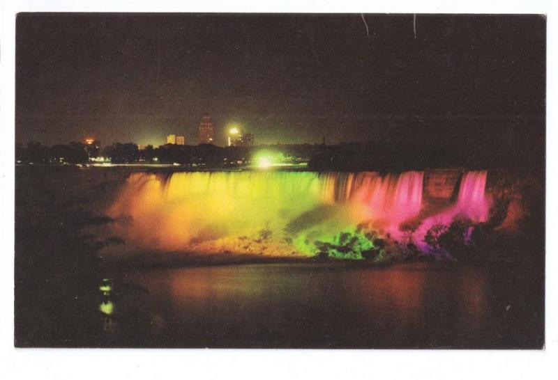 Canada Niagara Falls American Falls Illuminated