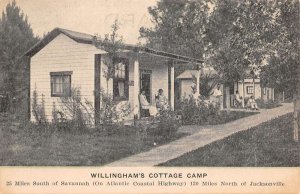 Ways Station Georgia Willingham's Cottage Camp Richmond Hill Postcard AA63941