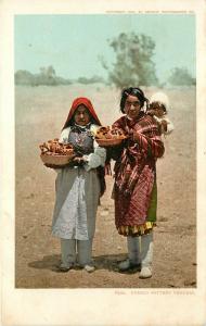 c1902 Chromograph Postcard; Pueblo Indian Pottery Vendors, Detroit Photographic