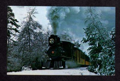 MA Edaville Railroad Train CARVER MASS Cape Cod MASSACHUSETTS Postcard