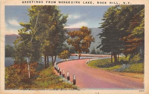 Greetings From Wanaksink Lake - Rock Hill, New York NY  