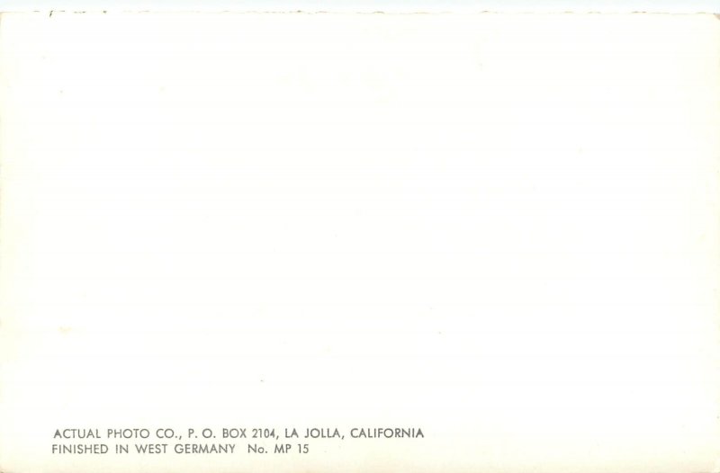 1960's RPPC Postcard Magic Carpet Pacific Grove Monterey County CA MP 15