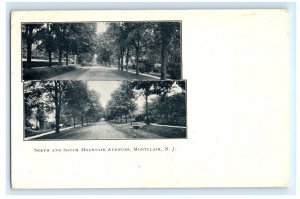 North And South Mountain Avenues Montclair New Jersey NJ Postcard (JW14)