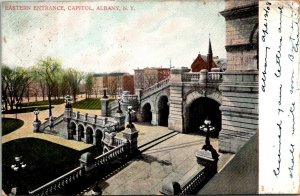 New York Postcard  - Eastern Entrance, Capitol Albany NY 1908