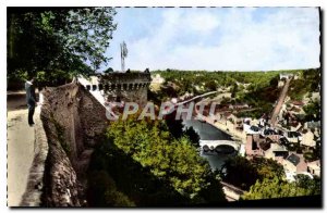 Modern Postcard Dinan La Tour St. Catherine overlooking the valley of the Ran...