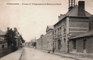 France Doullens Postes et Télégraphes et Maison d'Arrêt Vintage Postcard C259