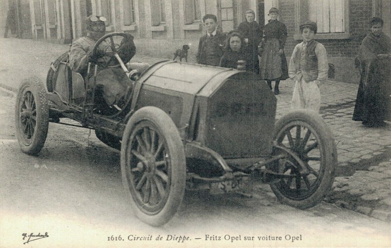 Circuit de Dieppe Fritz Opel sur voiture Opel 05.52