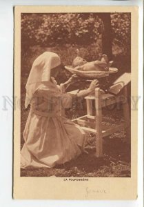 438936 Switzerland orphanage nannies weighing a baby Vintage postcard