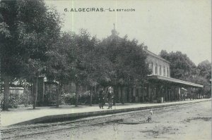 92400 - SPAIN - Postal Antigua VINTAGE  POSTCARD -  ALGECIRAS  La Estacion