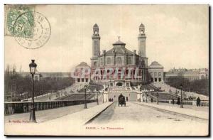 Paris-Le-Trocadero Old Postcard