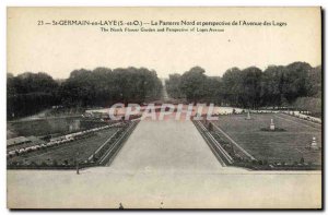 Postcard Old St Germain en Laye Le Parterre North and Prospect of The Avenue ...