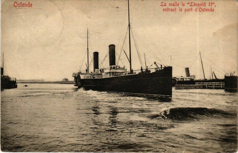 CPA La Malle le Leopold II - Ostende SHIPS (911957)