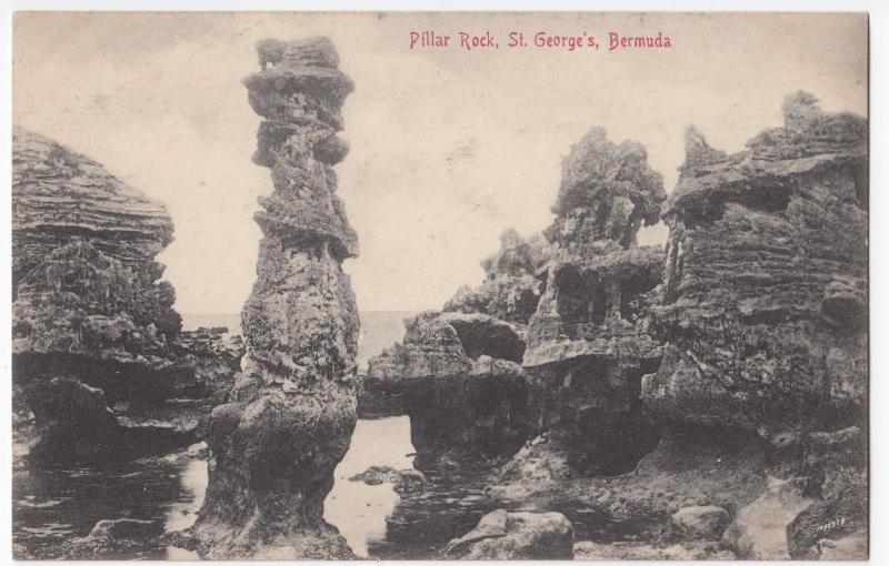 Bermuda; Pillar Rock, St George's PPC By AE Bourne, Unposted, c 1910's