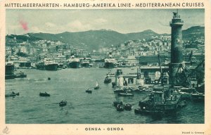 Mediteranean cruises Oceana steamer trip telegramm 1932 Genoa Italy