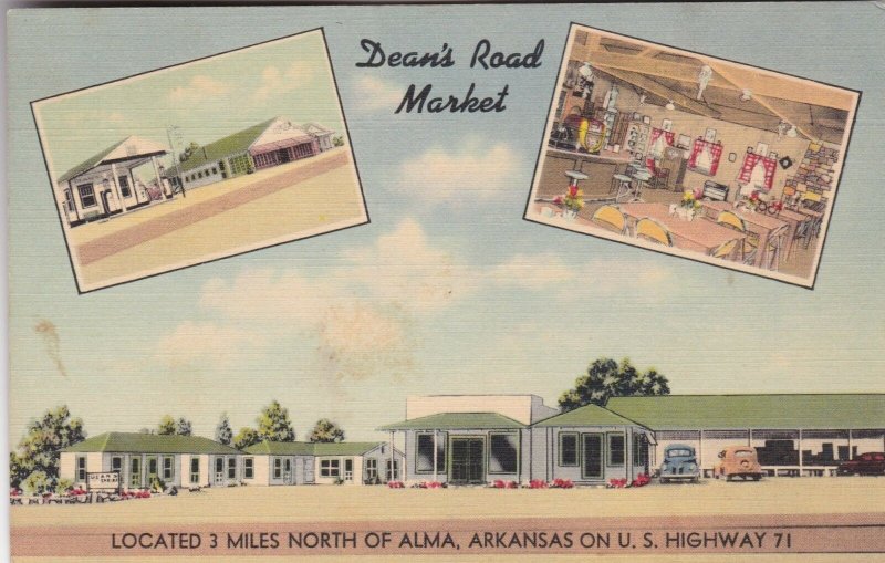 Arkansas Alma Dean's Market Cottages Gas Station & Cafe U S Highway 71 sk2870