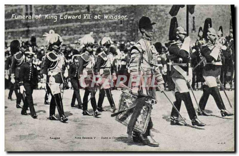 Old Postcard Funeral of King Edward VII at Windsor