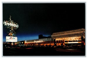 Postcard NV Stardust Hotel Las Vegas Strip Night Scene Vtg. Standard View Card