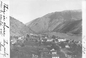 J32/ Empire Colorado RPPC Postcard c1906 Homes Stores Mining Birdseye 24